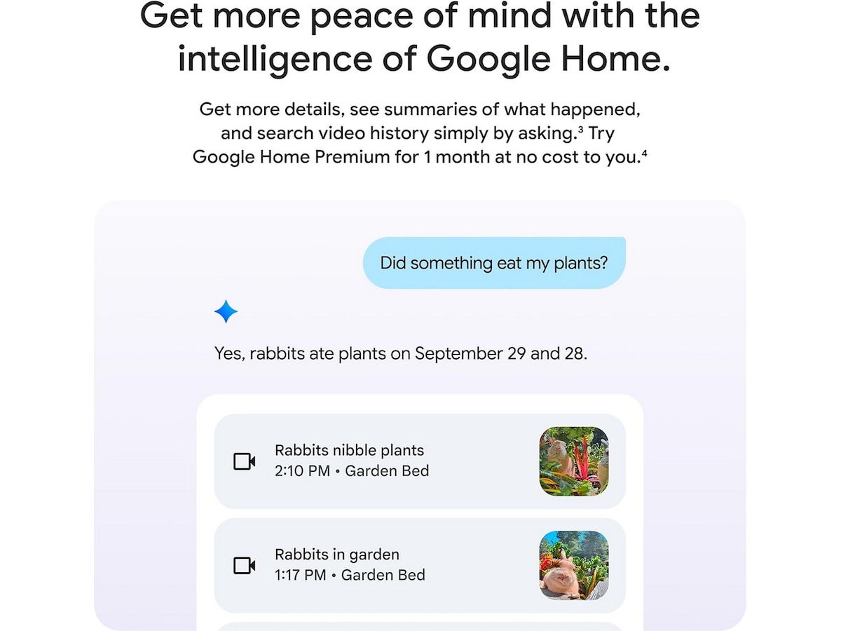 Google Nest Cam utendørs 2. gen (med ledning, hvit) Overvåkningskameraer