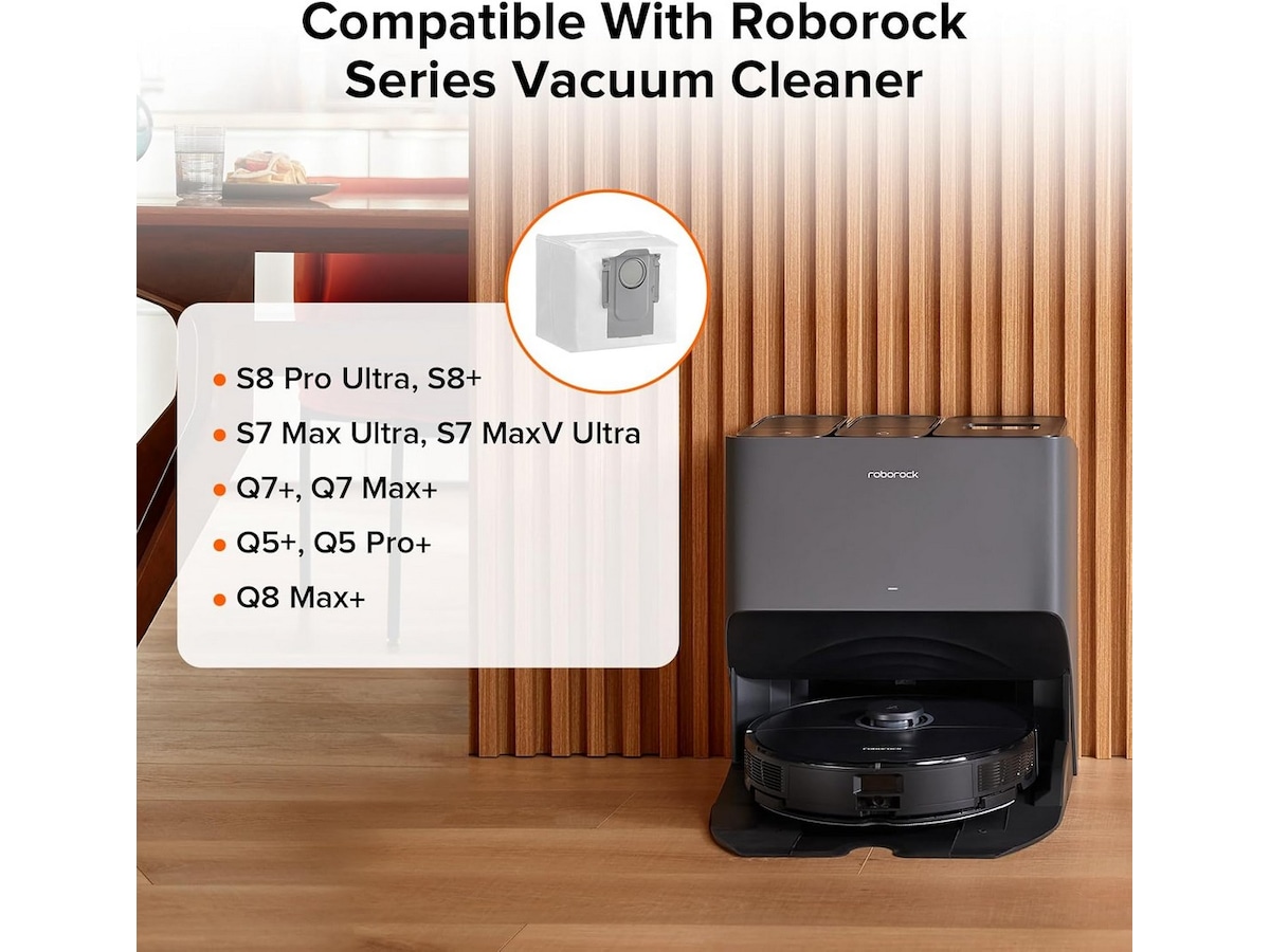 Roborock støvpose ladestasjon 3 stk Tilbehør til støvsugere & rengjøring