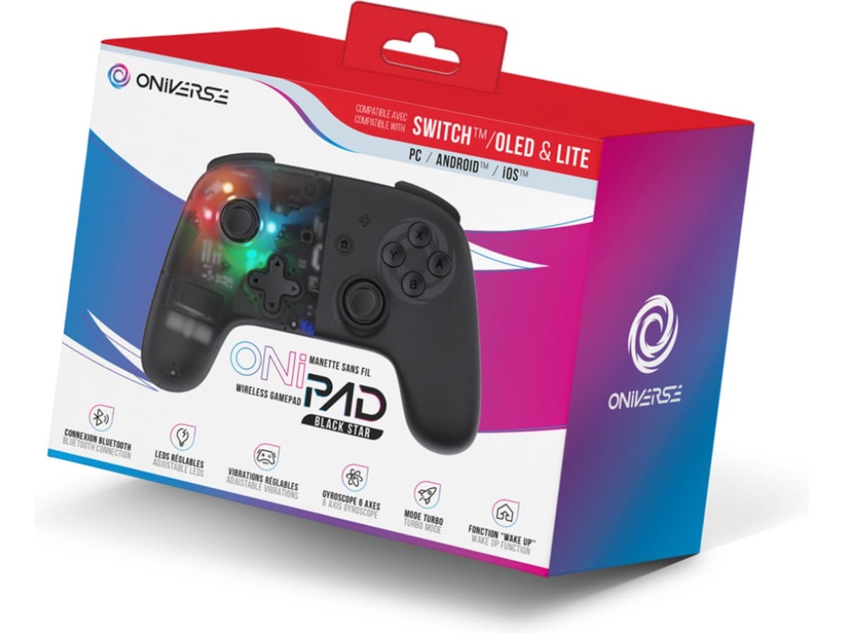 Oniverse Onipad Nintendo Switch 2 trådløs kontroll (sort) Tilbehør til spillkonsoller