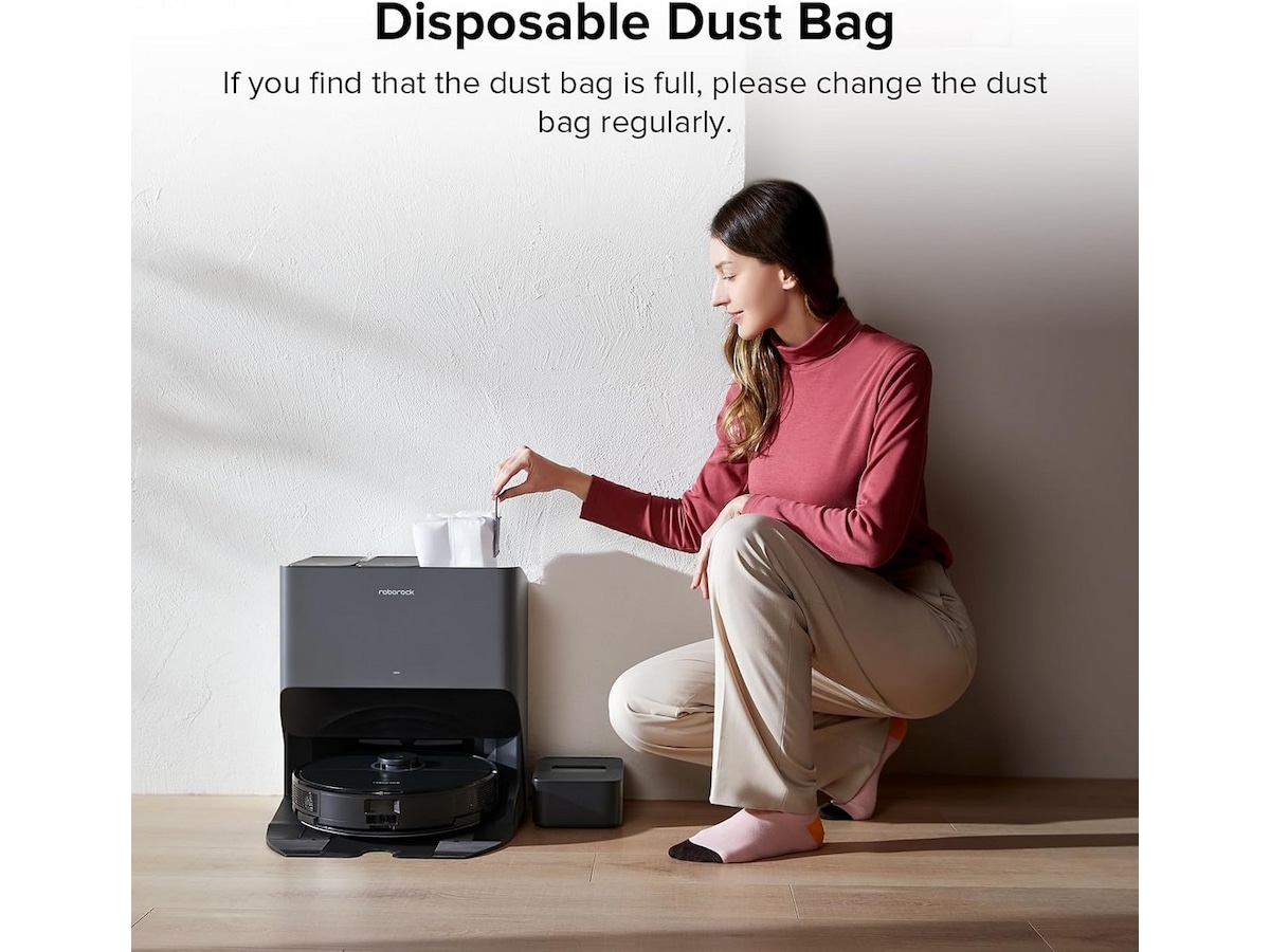 Roborock støvpose ladestasjon 3 stk Tilbehør til støvsugere & rengjøring