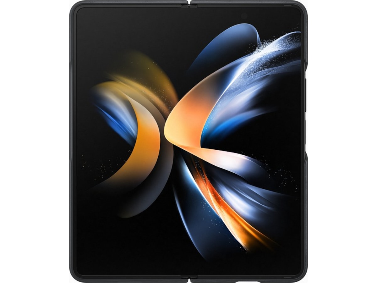 Samsung Galaxy Z Fold4 Leather Deksel (sort) Mobildeksel