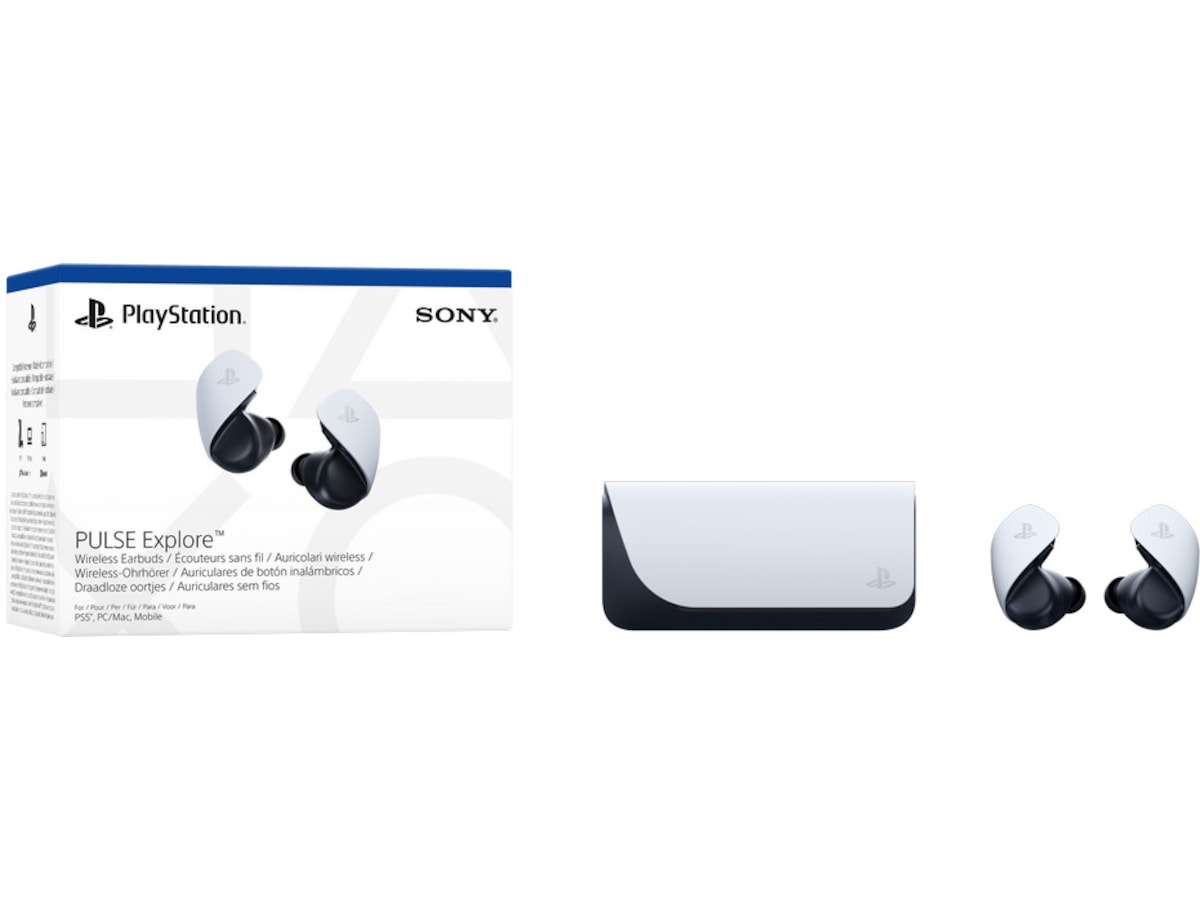 PlayStation Pulse Explore trådløse øreplugger (hvit) Gamingheadset