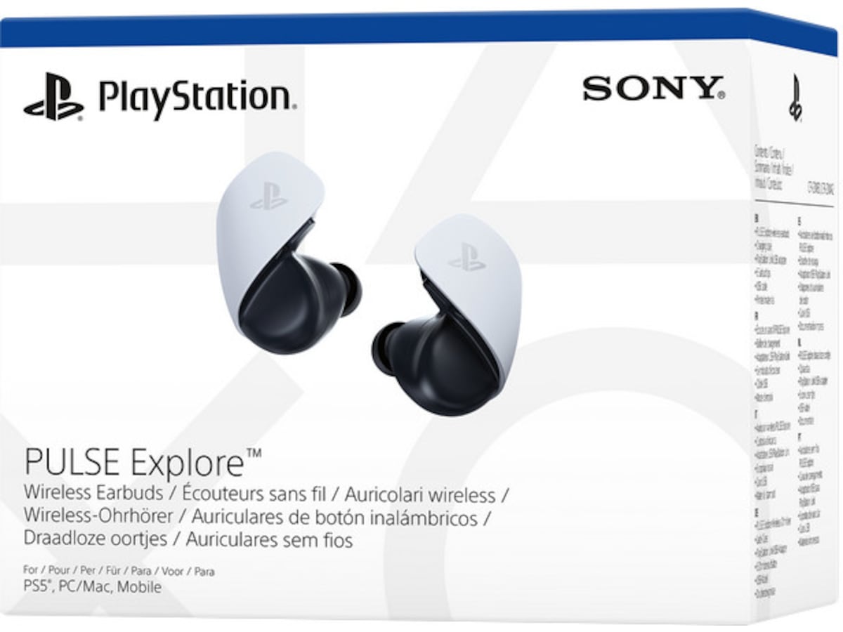 PlayStation Pulse Explore trådløse øreplugger (hvit) Gamingheadset