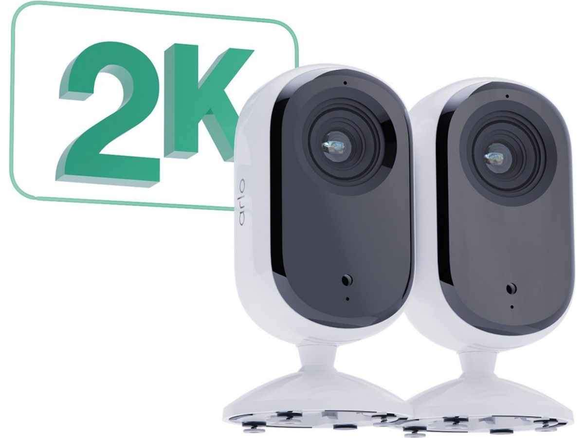 Arlo Essential 2 2K overvåkningskamera 2-pack Overvåkningskameraer