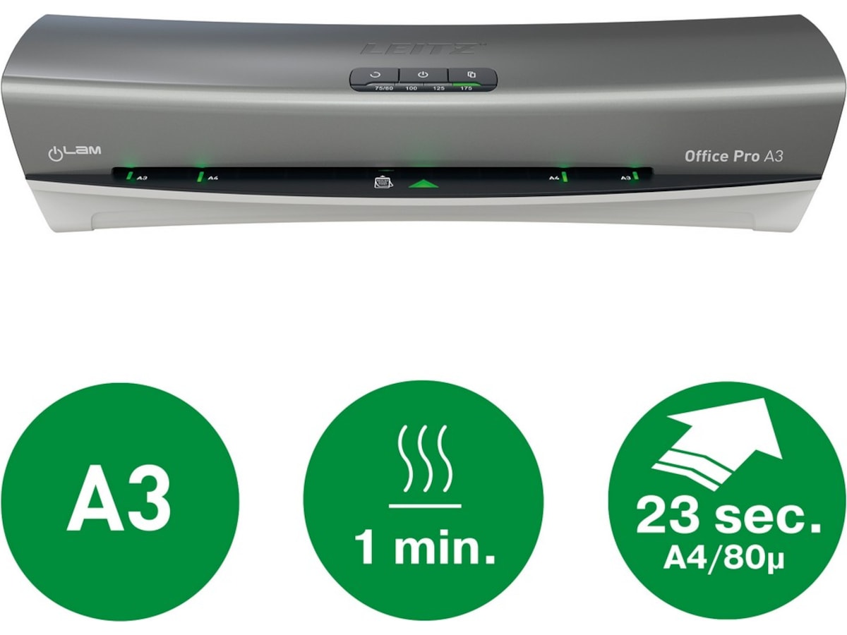 Leitz iLAM Office Pro lamineringsmaskin A3 Lamineringsmaskiner