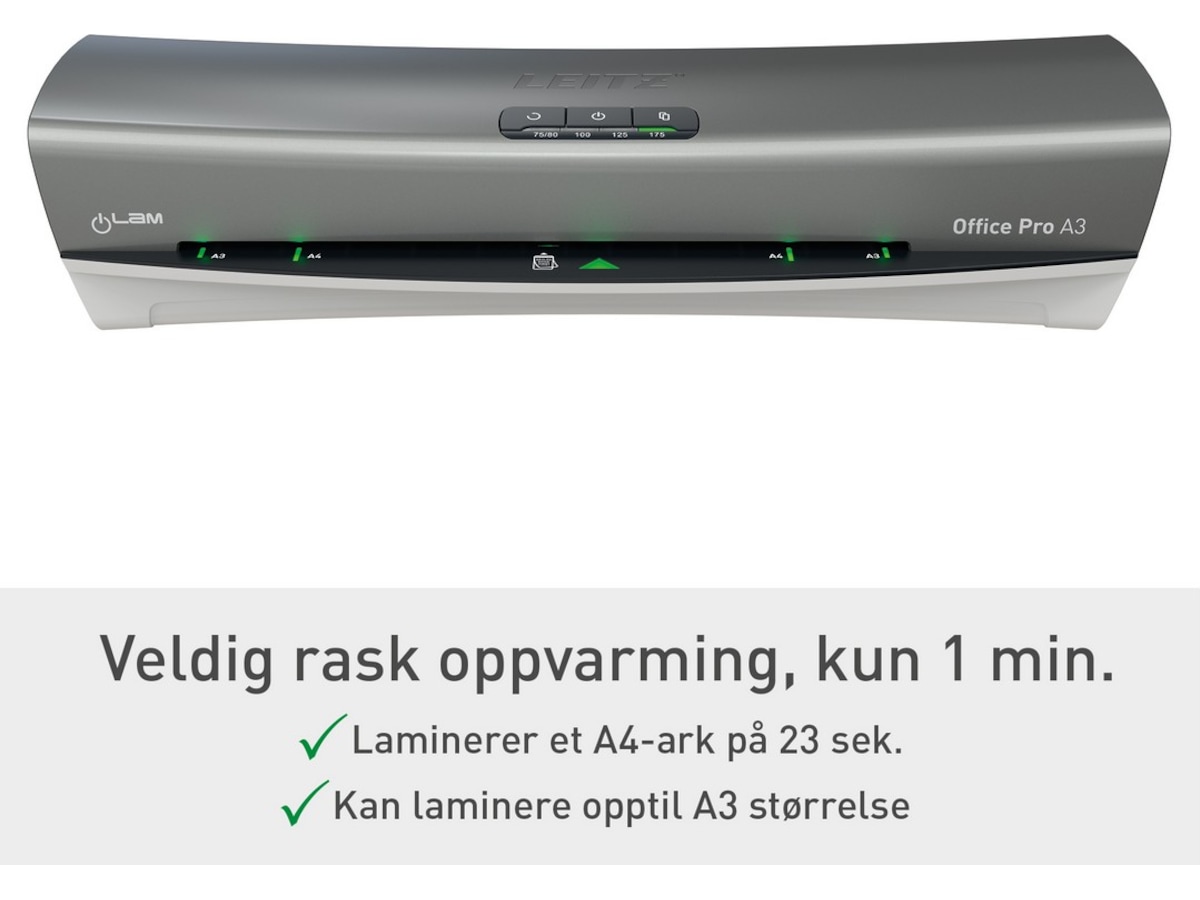 Leitz iLAM Office Pro lamineringsmaskin A3 Lamineringsmaskiner