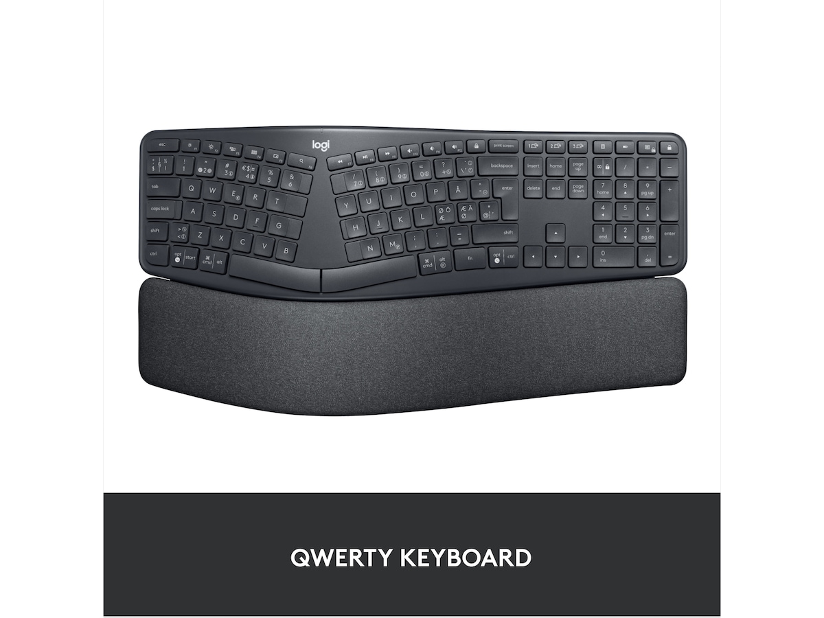 Logitech ERGO K860 Trådløs Tastatur Tastatur