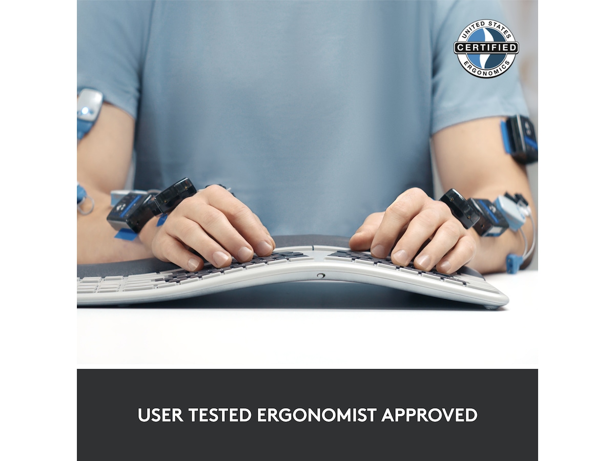 Logitech ERGO K860 Trådløs Tastatur Tastatur