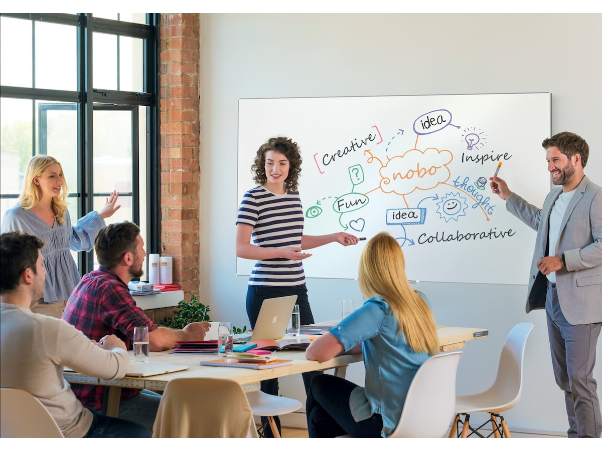 Nobo Whiteboard Impression Pro Widescreen 32" emaljert magnetisk tavle Whiteboardtavler