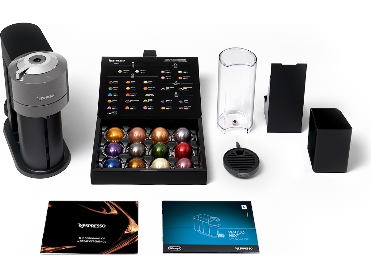 NESPRESSO Vertuo Next kapselmaskin fra DeLonghi® (grå) -B-Grade Demo hjem & fritid