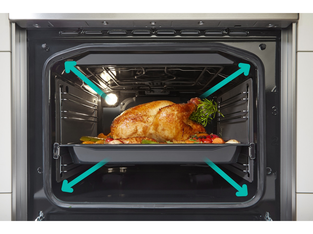 Gorenje GEC6D60WPB glasskeramisk komfyr (hvit) Komfyr