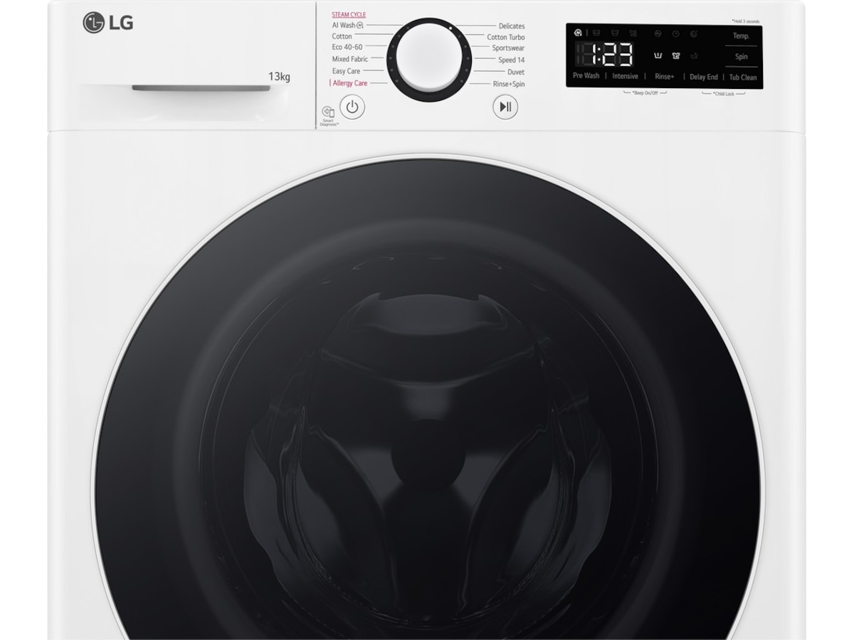 LG 13KG vaskemaskin F4Y5LYP0W Vaskemaskin