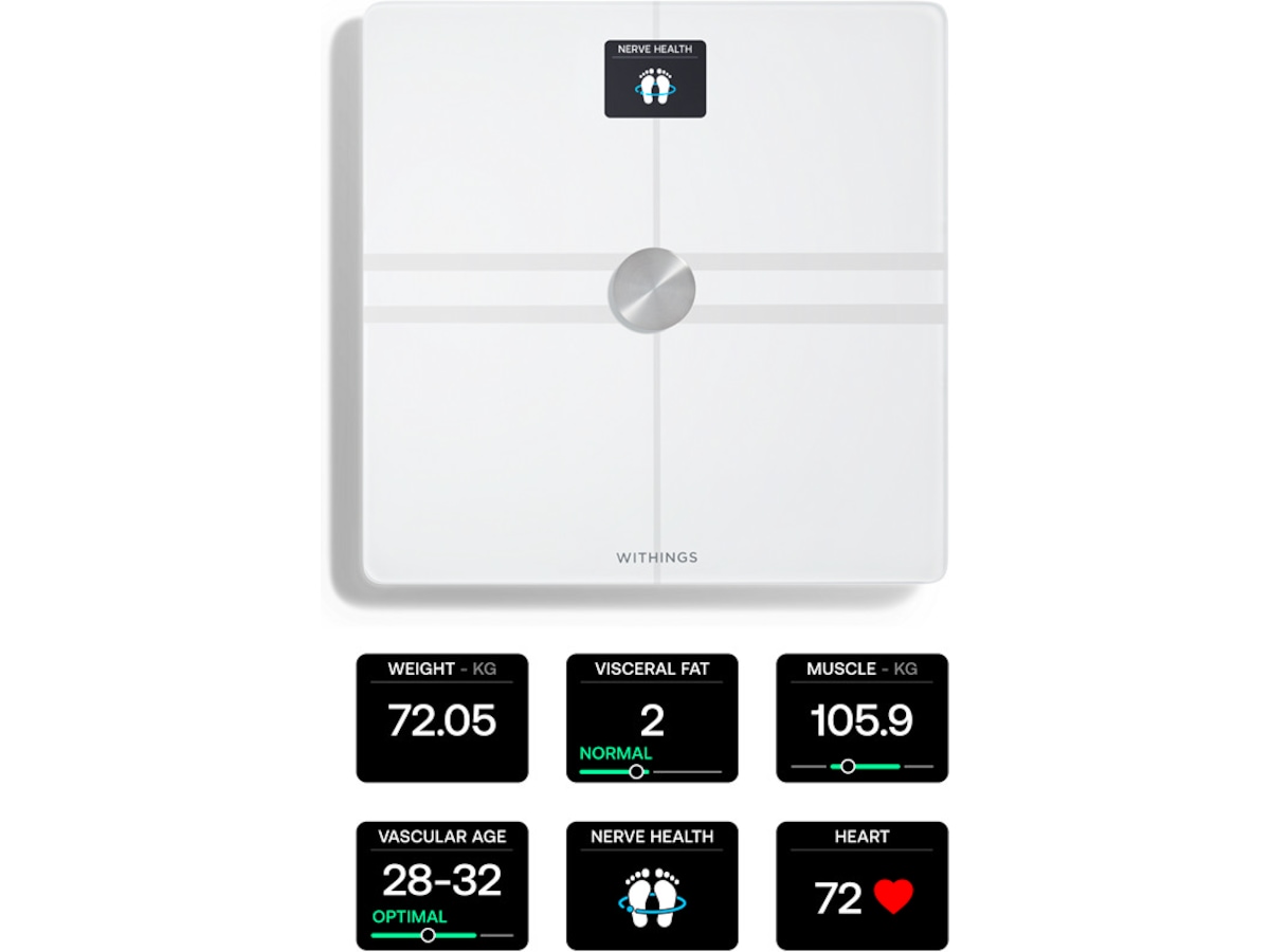 Withings Body Comp Wi-Fi smart badevekt (hvit) Badevekt