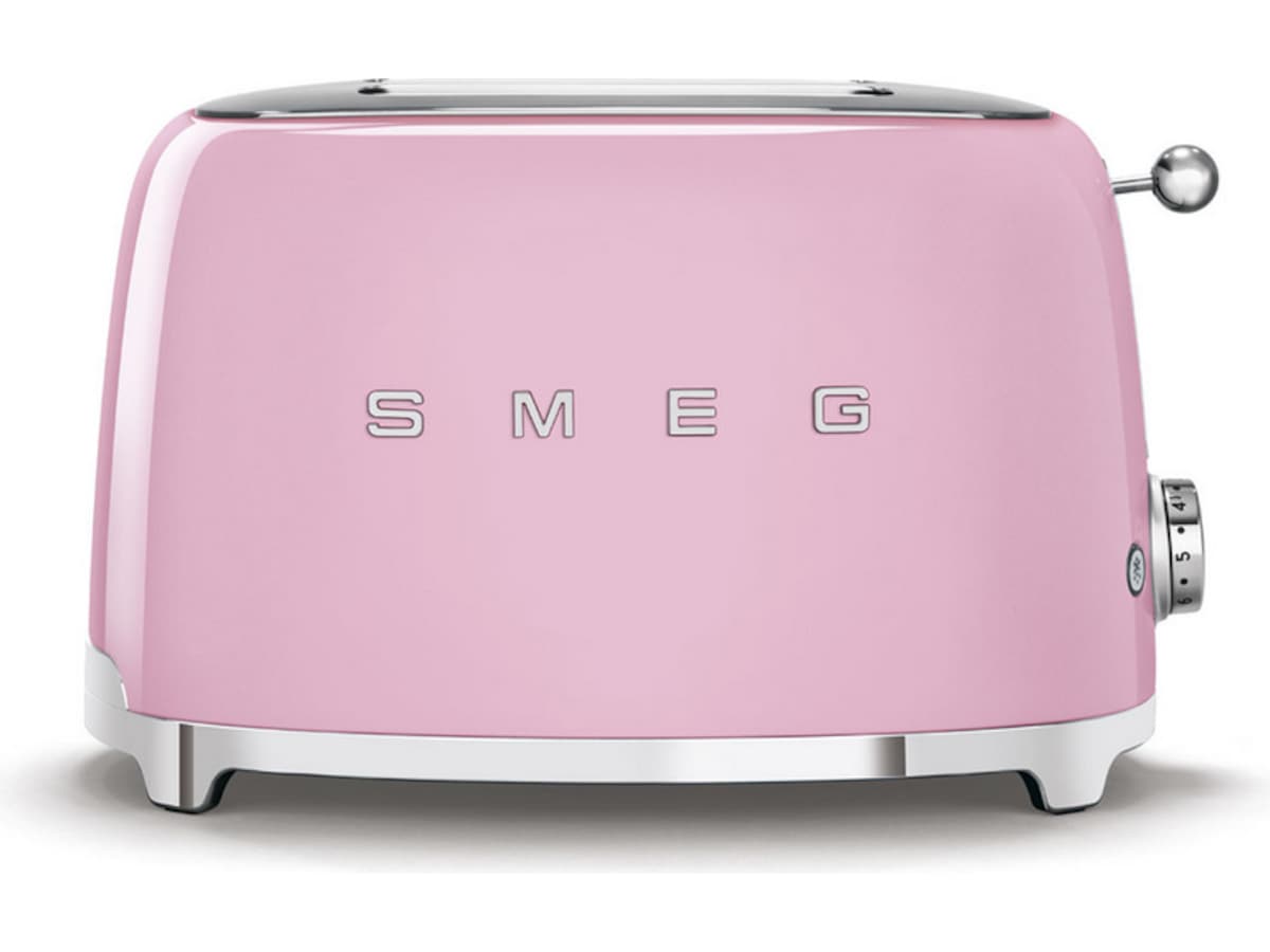 Smeg TSF01PKEU Brødrister for 2 skiver (rosa) Brødristere