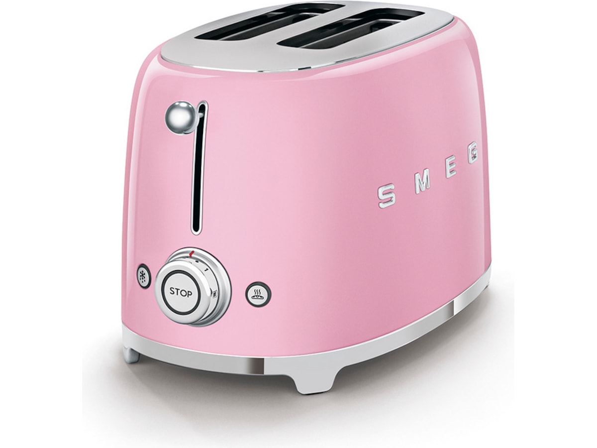 Smeg TSF01PKEU Brødrister for 2 skiver (rosa) Brødristere