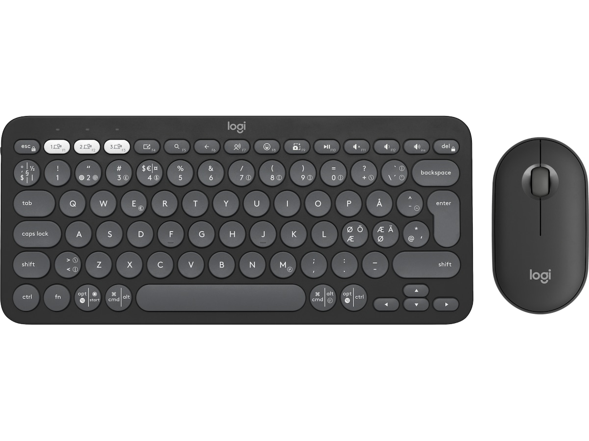Pebble 2 Combo (sort) Mus & tastatur -kombipakker