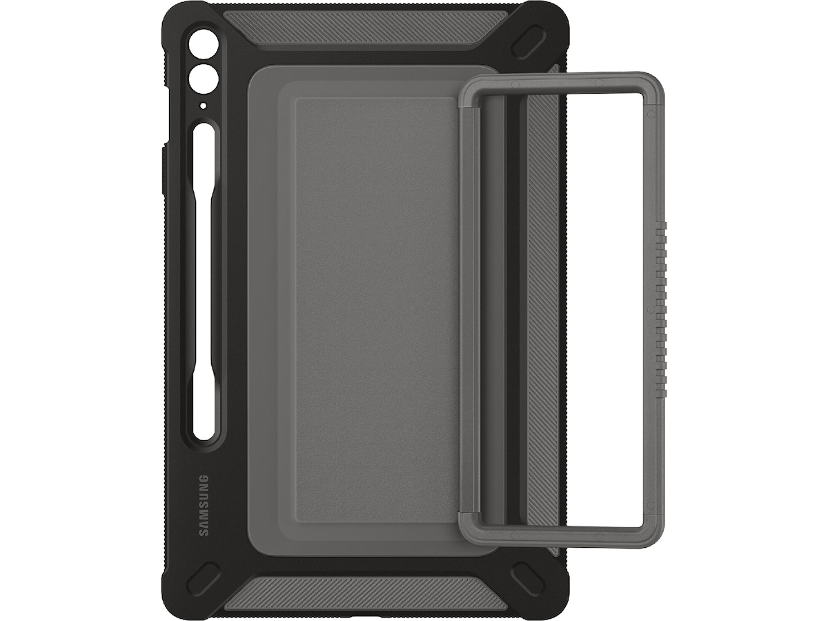 Samsung Galaxy Tab S9 FE+ Outdoor Cover (sort/grå) Deksel til nettbrett