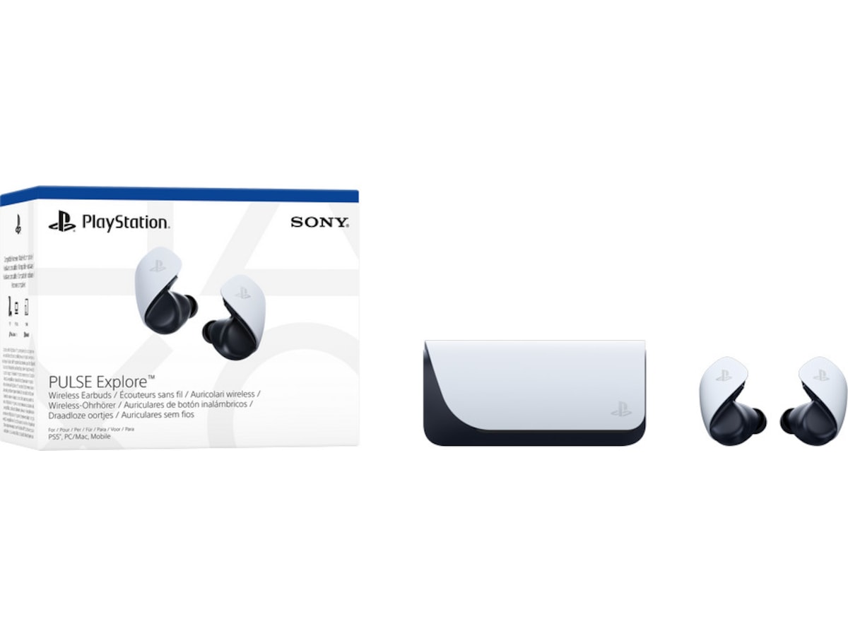 PlayStation Pulse Explore trådløse øreplugger (hvit) Gamingheadset