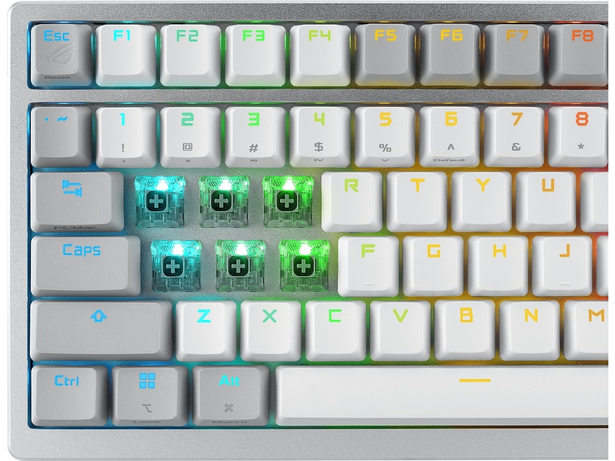 ASUS ROG Azoth Trådløs DIY Gamingtastatur (hvit) -B-Grade Demo tastatur