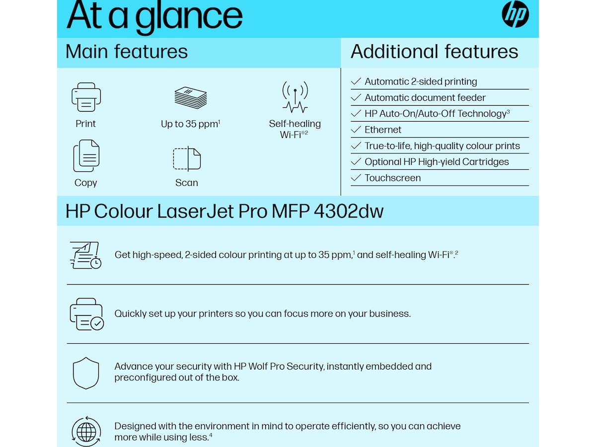 HP Color LaserJet Pro MFP 4302dw skriver Skrivere