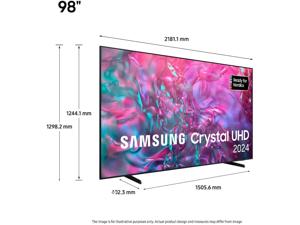 Samsung 98" DU9005K LED TV TU98DU9005K Over 80 tommer TV