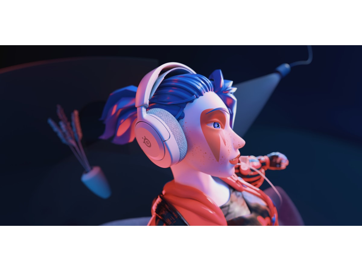 Steelseries Arctis Nova 1 (hvit) Gamingheadset