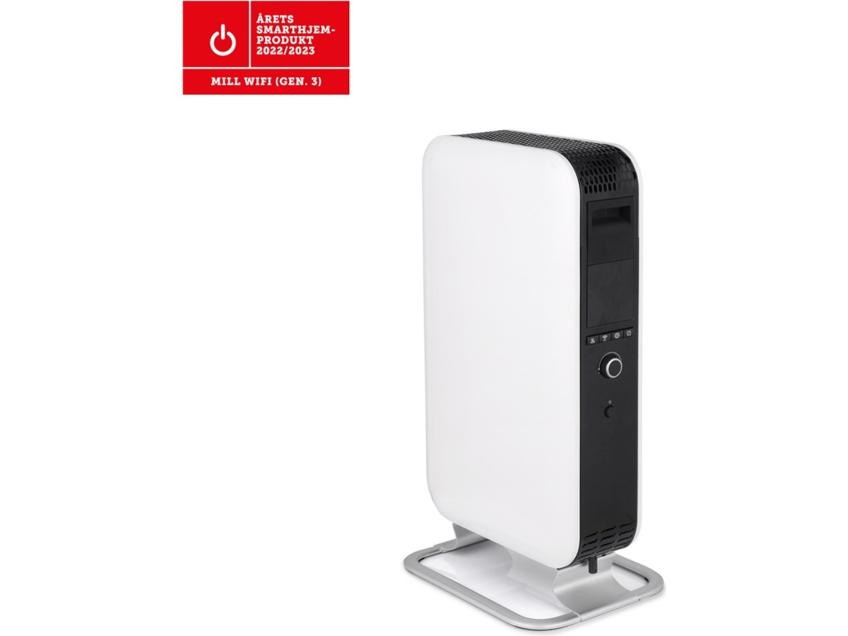 Mill Gentle Air WiFi oljeovn 1500W (hvit) Frittstående varmeovner
