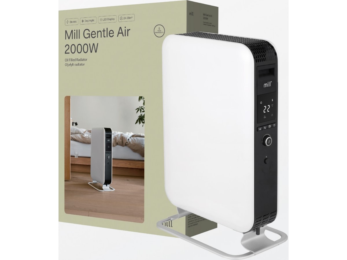 Mill Gentle Air oljeovn 2000w Frittstående varmeovner
