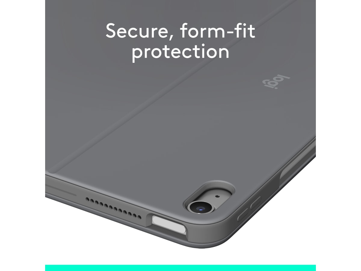 Logitech iPad Air 13" Combo Touch tastaturdeksel (oxford grå) Tastatur og stylus