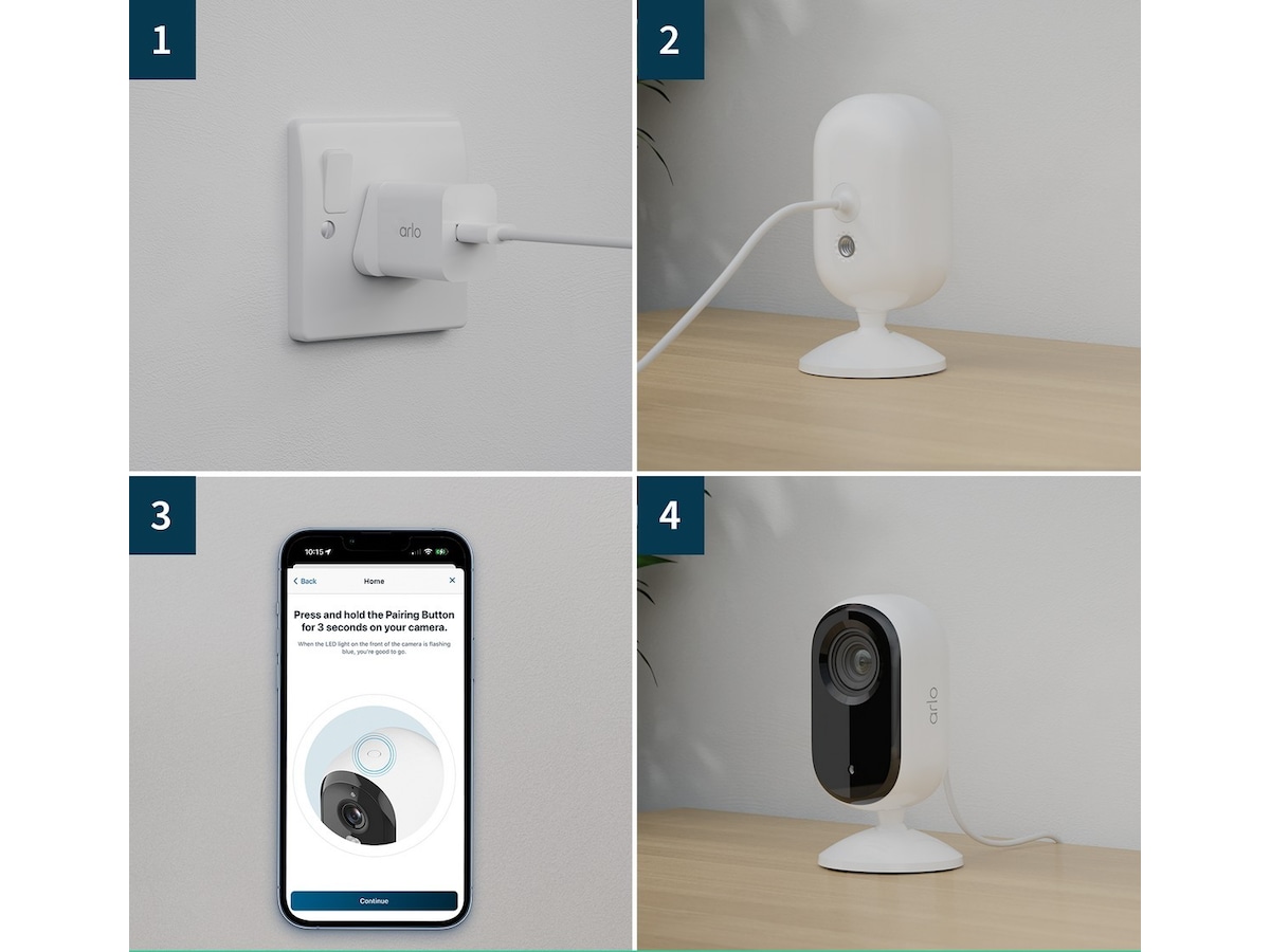 Arlo Essential 2 2K overvåkningskamera 2-pack -B-Grade Demo hjem & fritid