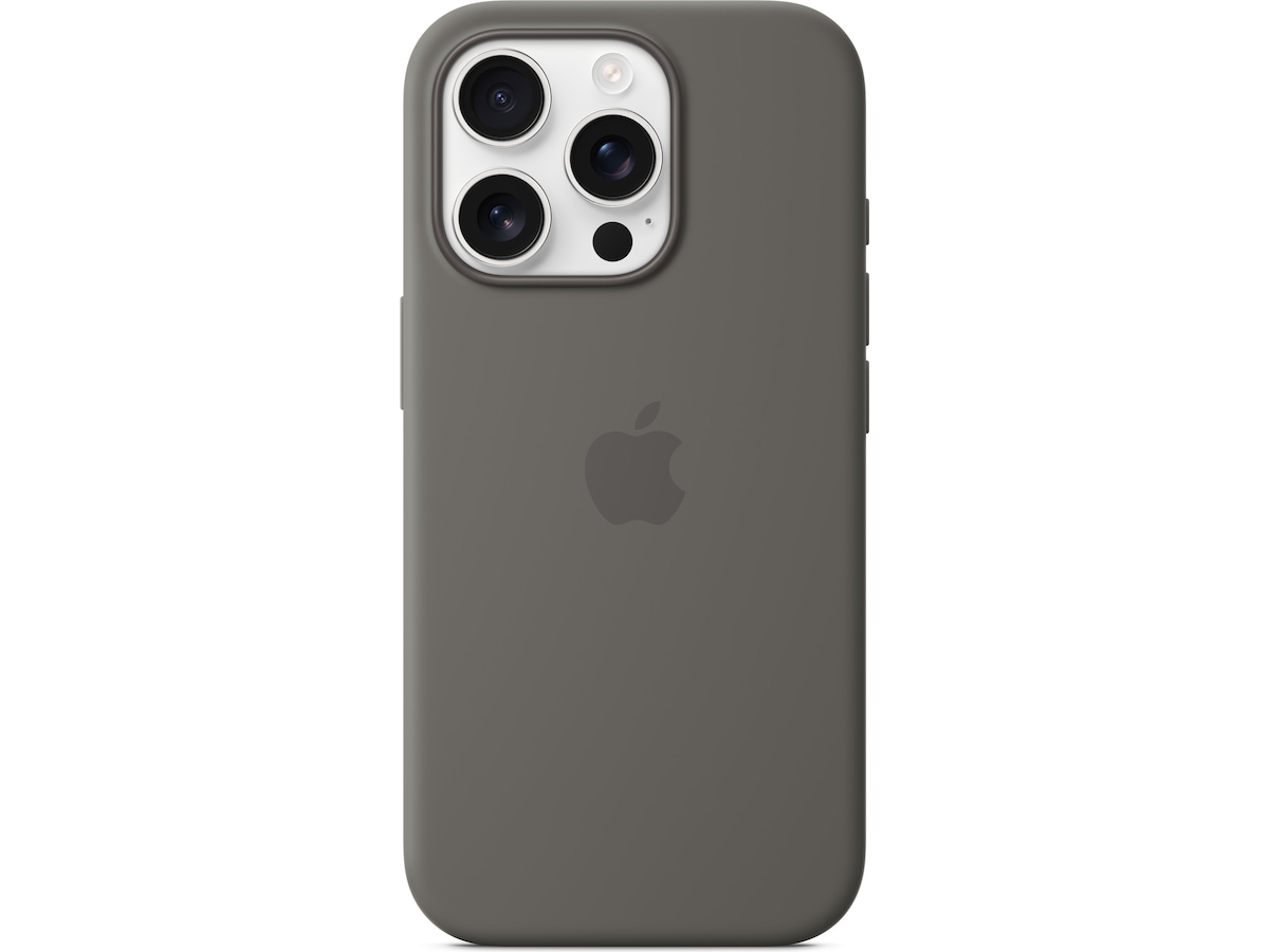 Apple iPhone 16 Pro Silikondeksel (steingrå) Mobildeksel