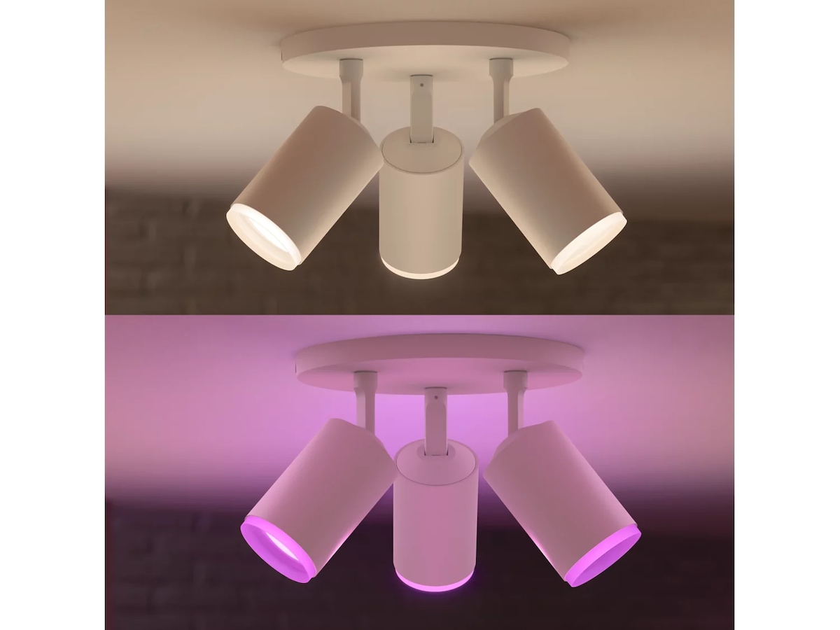 Philips Hue Trippelt Fugato-spotlight (hvit) Taklampe
