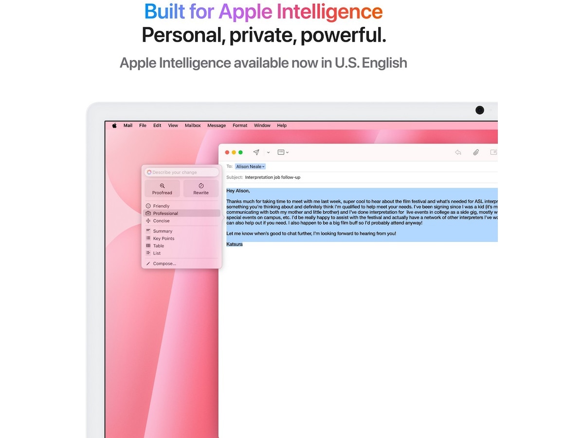 iMac 24 4.5K (2024) 512GB (rosa) Stasjonær PC
