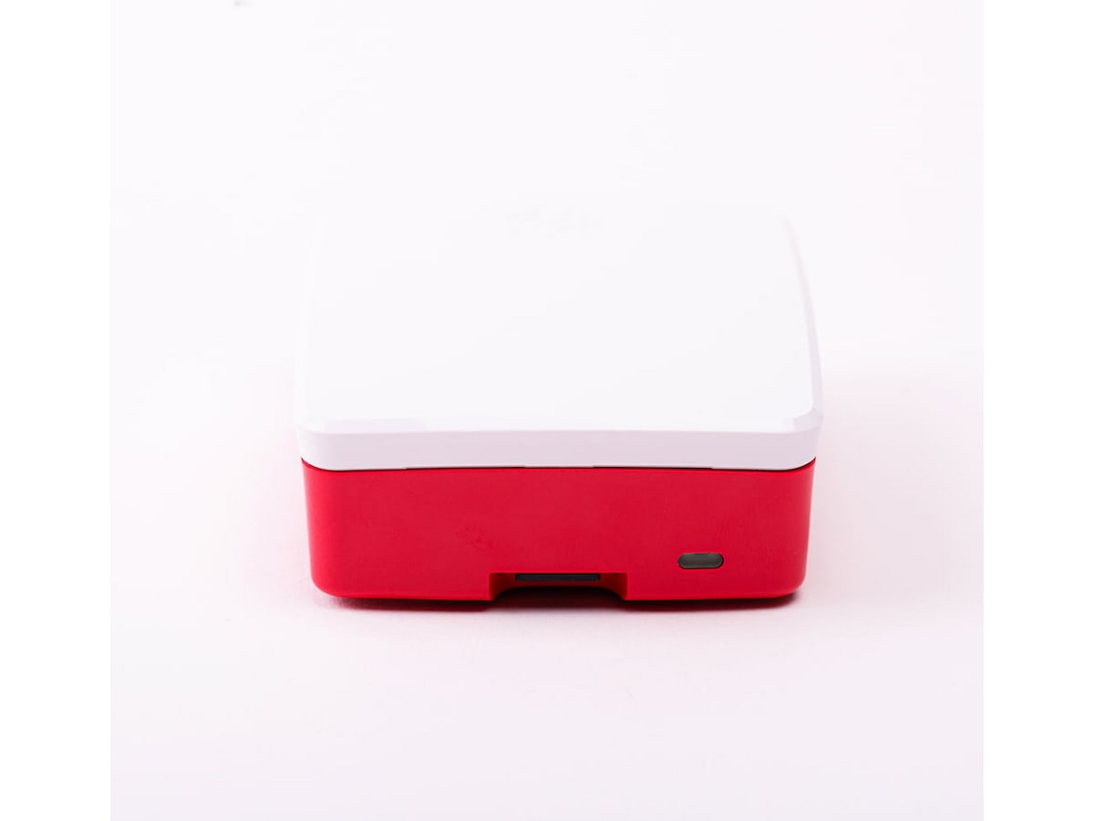 Raspberry Pi 4 B offisiell case (rød/hvit) Tilbehør