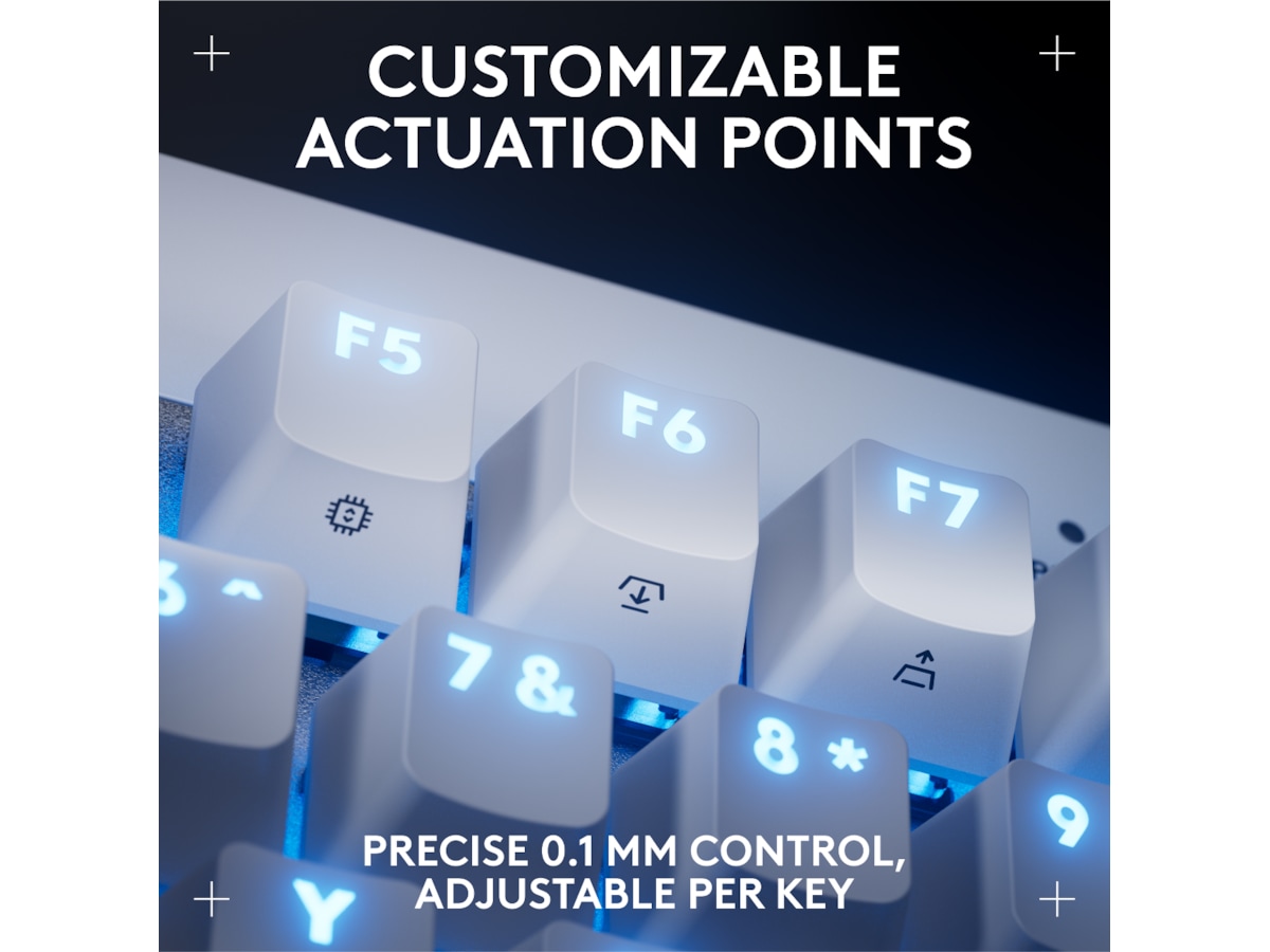 Logitech G Pro X TKL Rapid gamingtastatur (hvit) Gamingtastatur