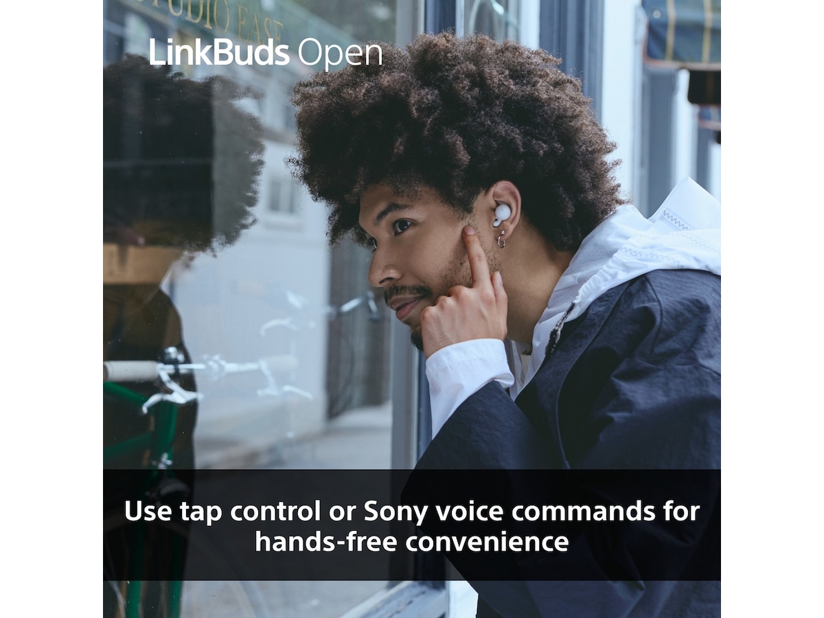 Sony Linkbuds Open True Wireless ørepropper (sort) -B-Grade Demo headset