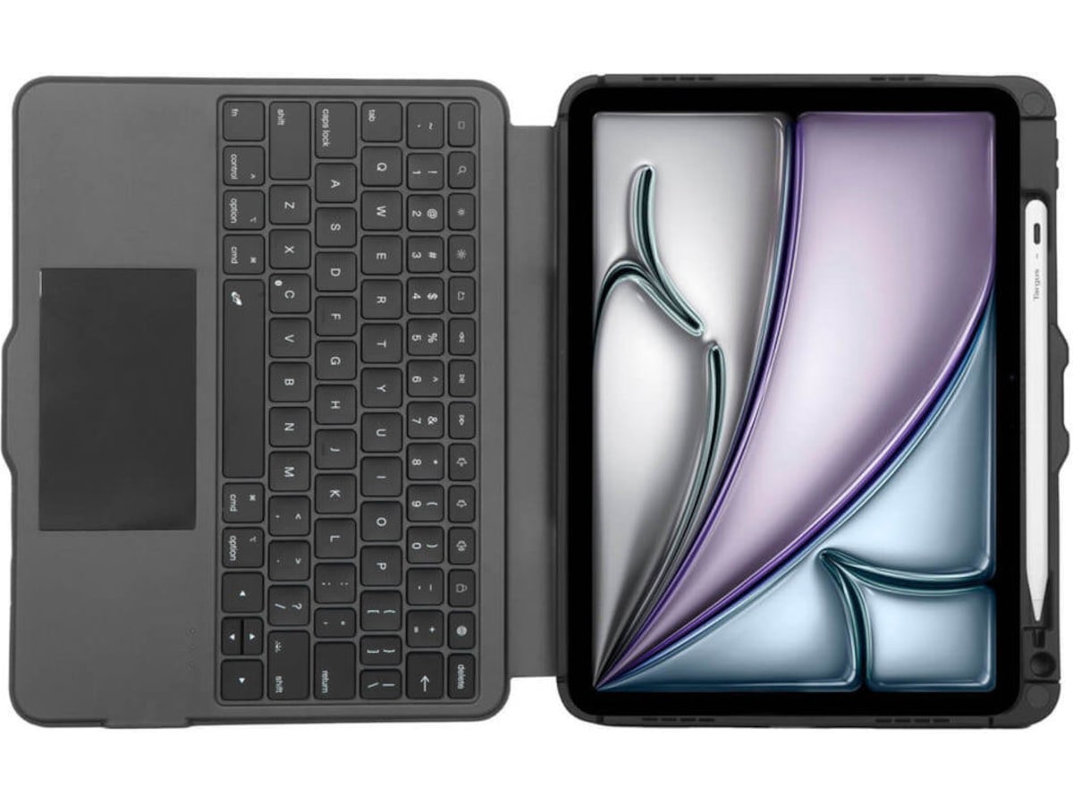 Targus iPad 10,9/11/Air 11" (M2/M3) VersaVu Tastaturdeksel (sort) Tastatur og stylus