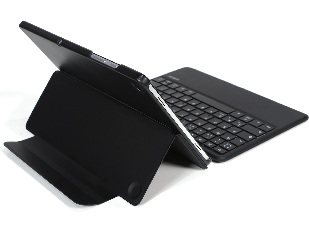 Gre8t Galaxy Tab A9+ tastaturdeksel (sort) Tastatur og stylus