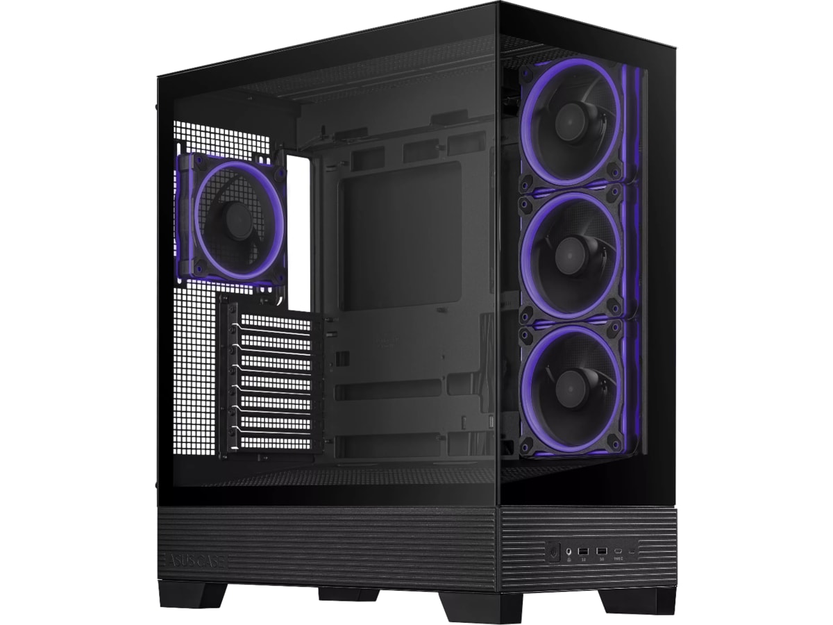 Asus A31 PLUS ARGB Mid Tower (sort) Midi tower
