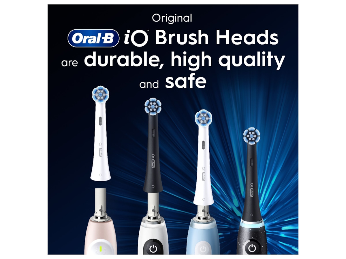 Oral-B iO Gentle Care Børstehoder 6 stk (hvit) Tannbørstehoder