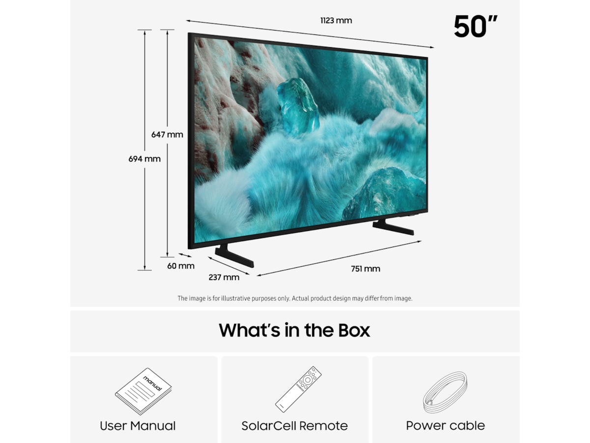 Samsung 50" Q7FA QLED 4K smart-TV (2025) 50 - 59 tommer TV