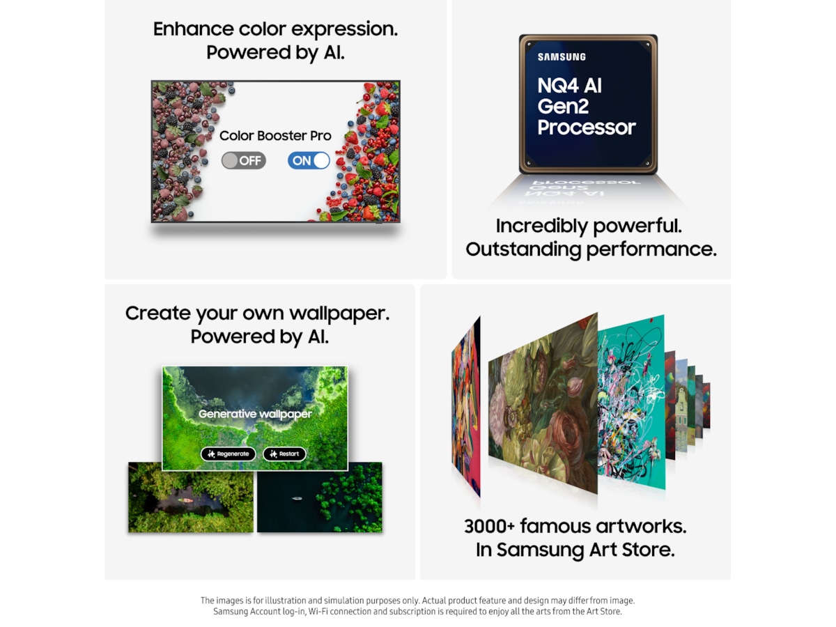 Samsung 50" The Frame LS03FA QLED 4K Smart-TV (2025) 50 - 59 tommer TV