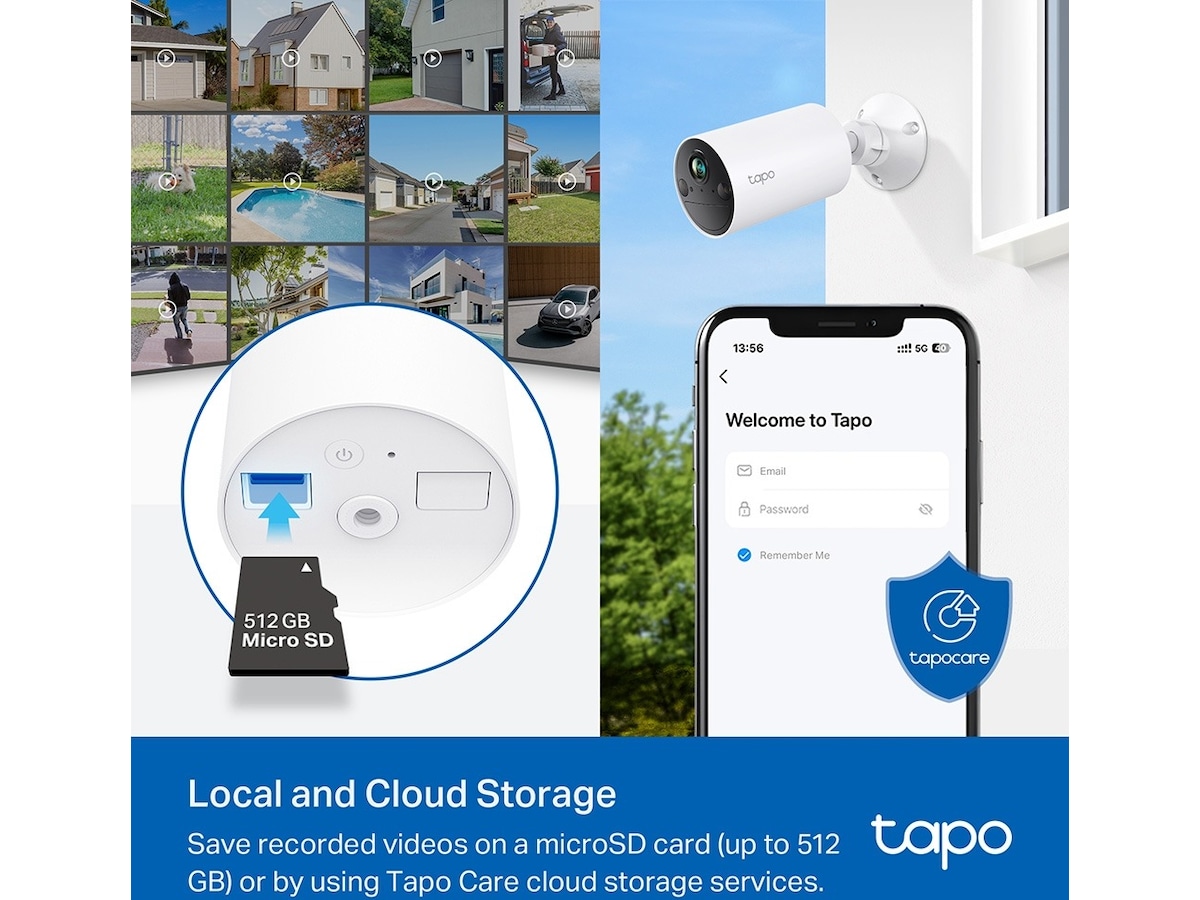 TP-Link Tapo C410 utendørs overvåkningskamera 2-pakning Overvåkningskameraer