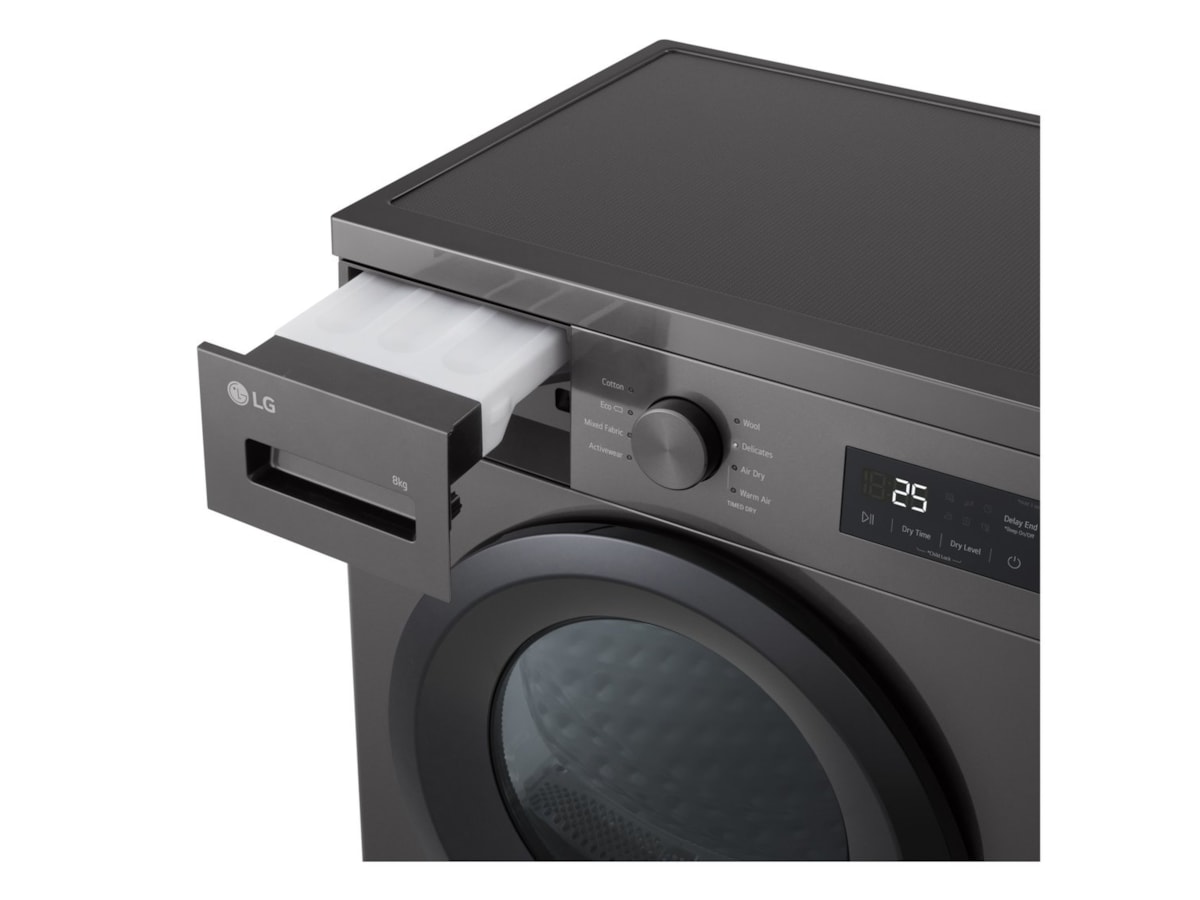 LG RHA1008NDK tørketrommel (mørk sølv) Tørketrommel