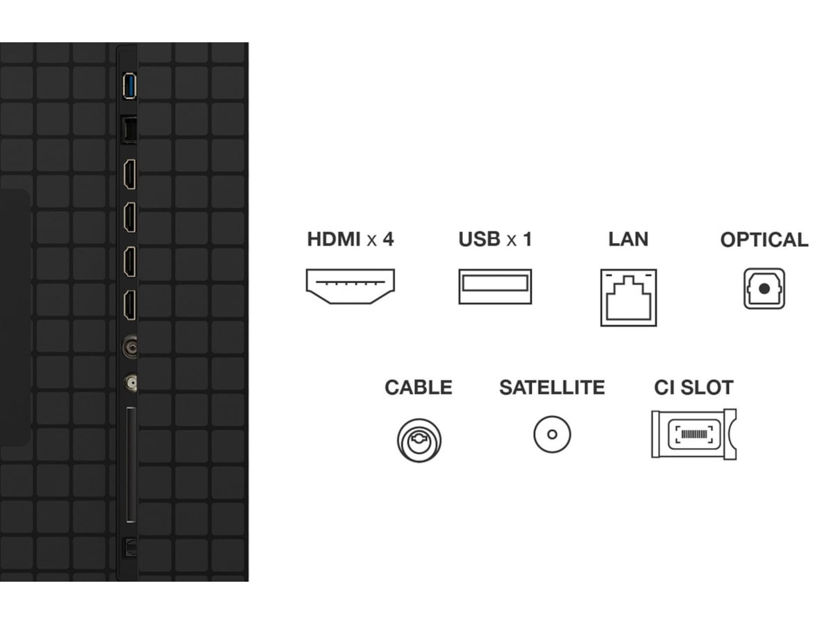 TCL 85" C8K 4K QD-Mini LED Google TV Over 80 tommer TV