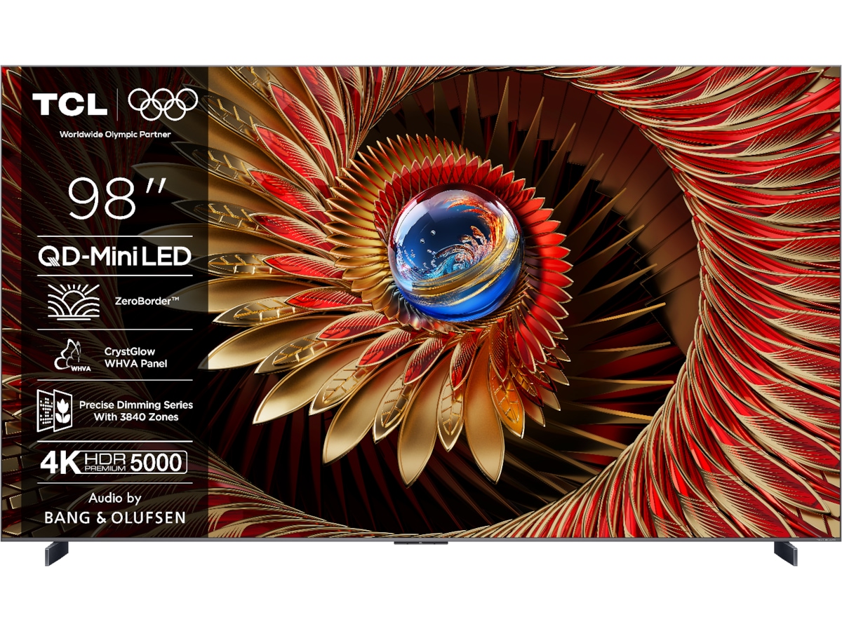 TCL 4K QD-Mini LED Google TV 98C8K Over 80 tommer TV
