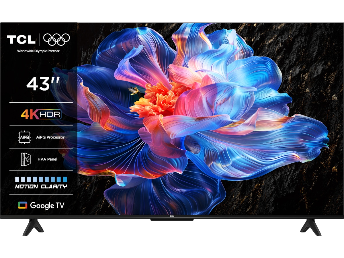 TCL 43" V6C 4K LED Google TV 20 - 49 tommer TV