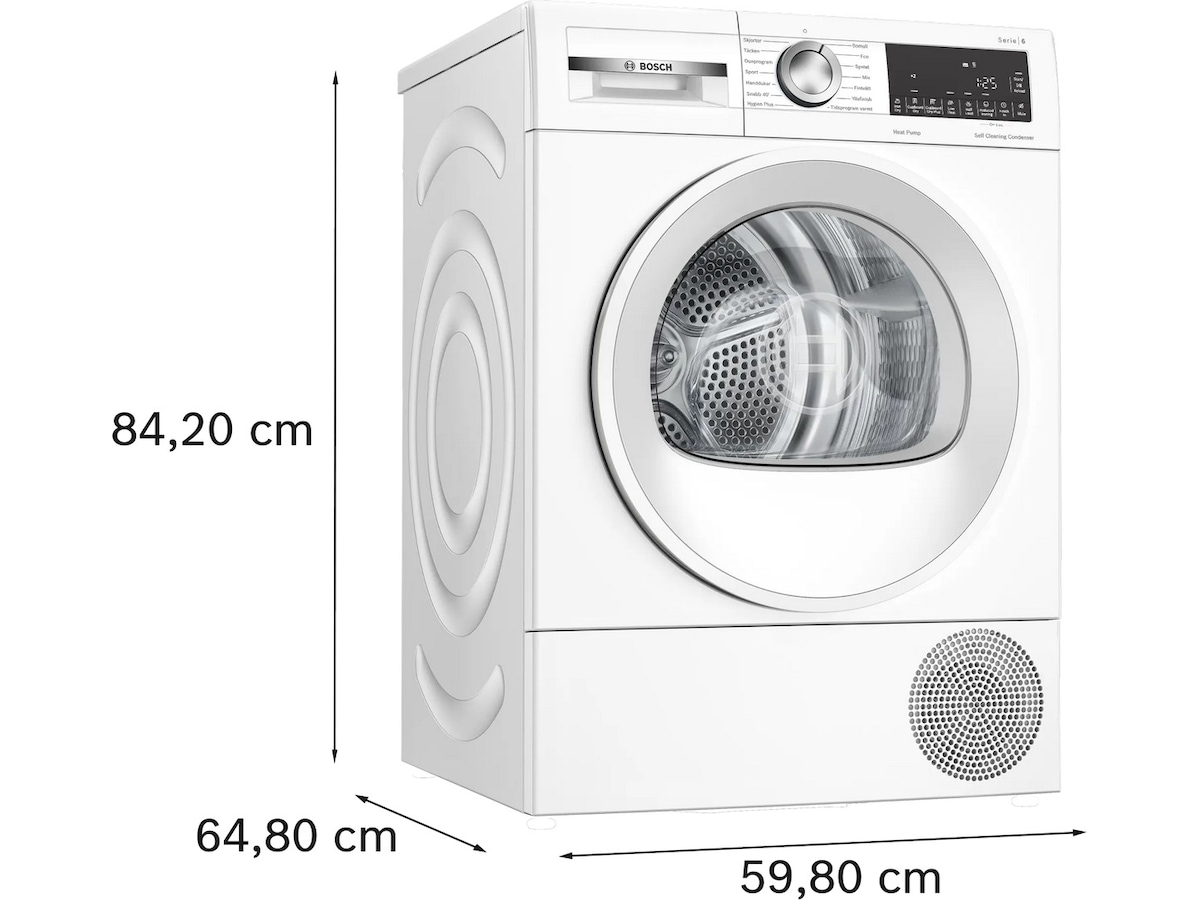 Bosch Serie 6 WQG2450MSN tørketrommel Tørketrommel