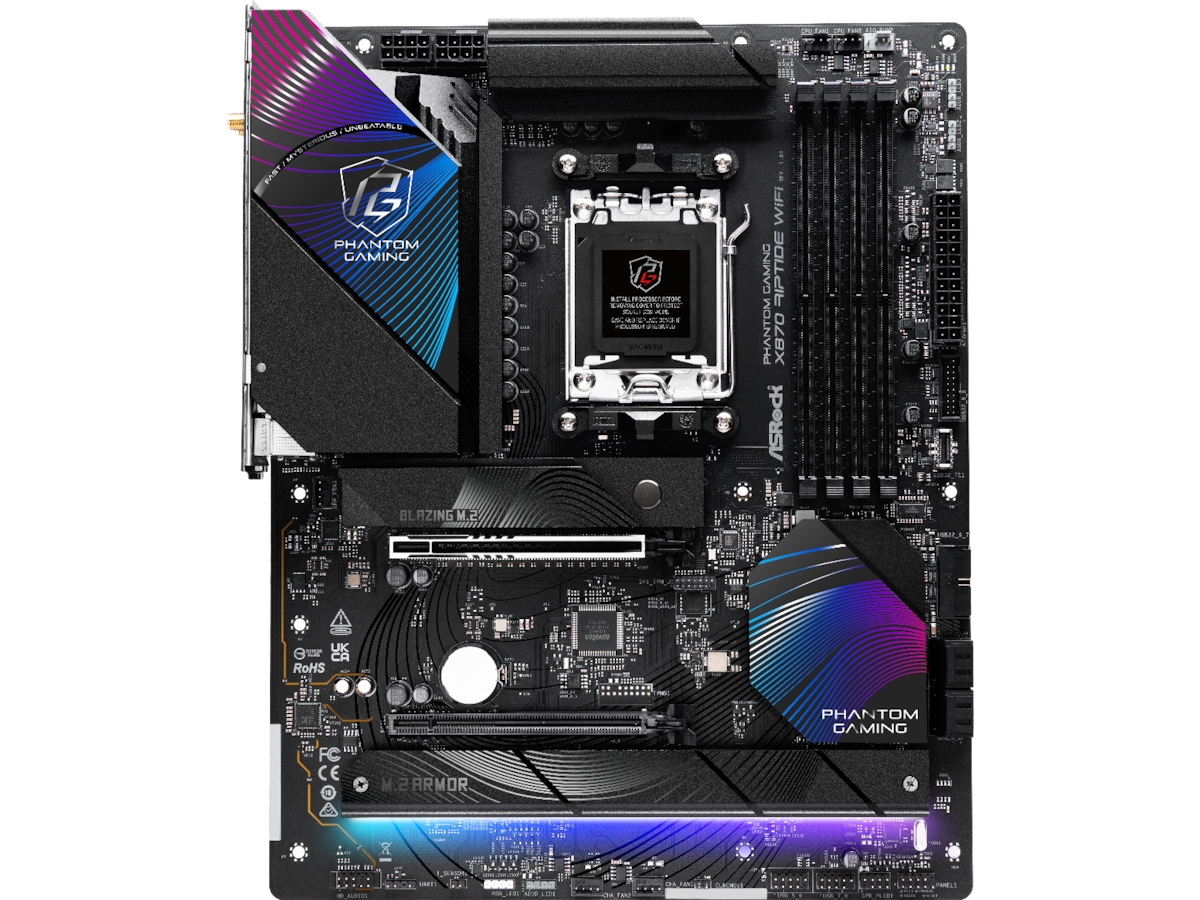 ASRock X870 Phantom Gaming Riptide WiFi Hovedkort -B-Grade Demo hovedkort