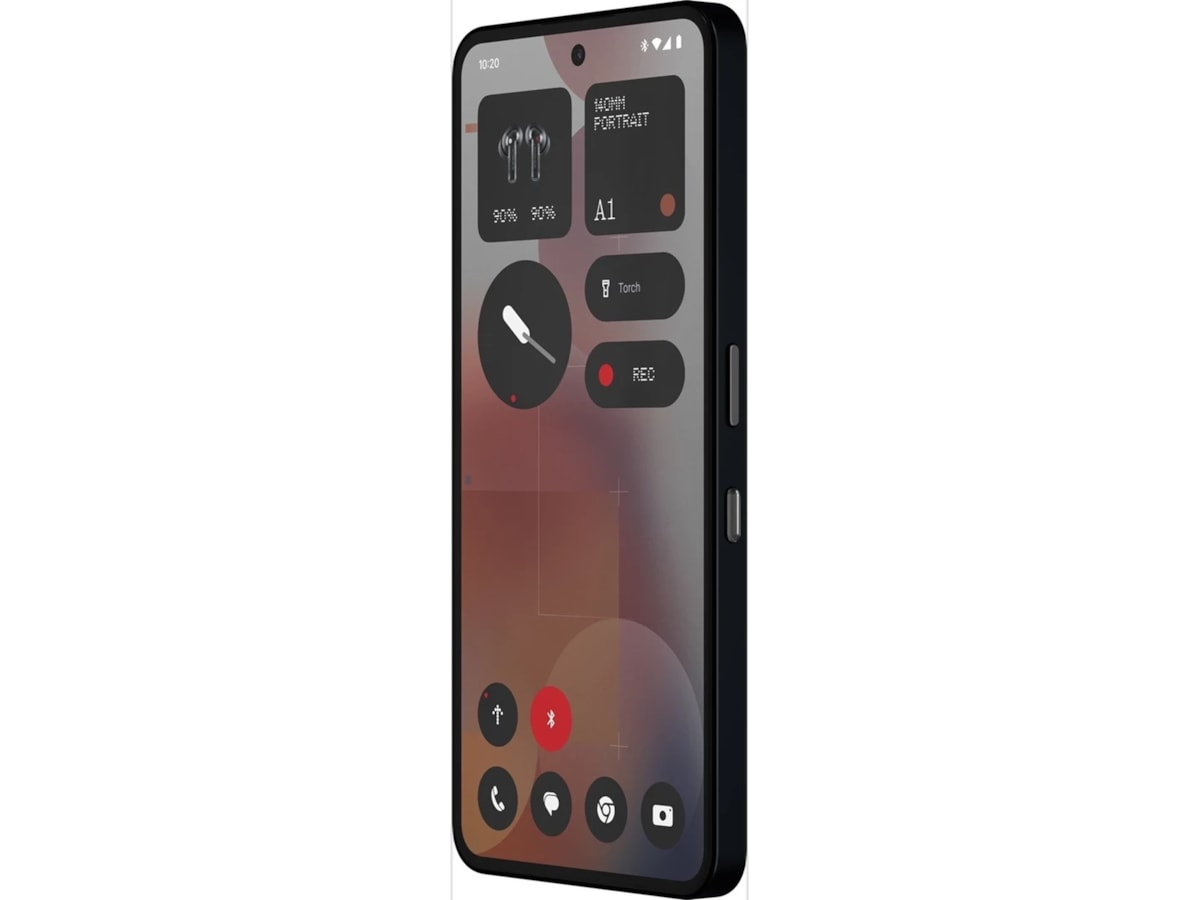 Nothing Phone (3a) Pro 12+256GB (sort) Mobiltelefoner